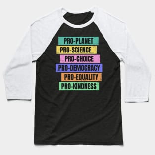 Pro-Planet, Pro-Democracy, Voting Rights Baseball T-Shirt